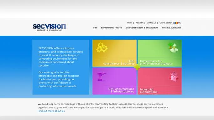 Secvision home page