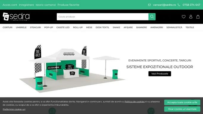 Sedra Advertising - Sisteme Expozitionale Indoor si Outdoor