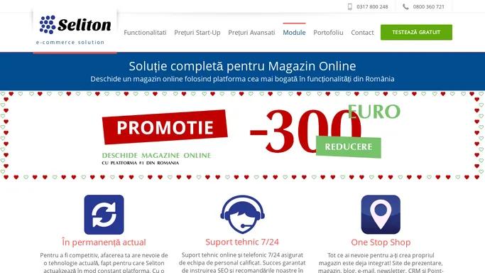 SELITON - platforma magazine online | Platforma E-commerce cu cele mai bogate functionalitati din Romania