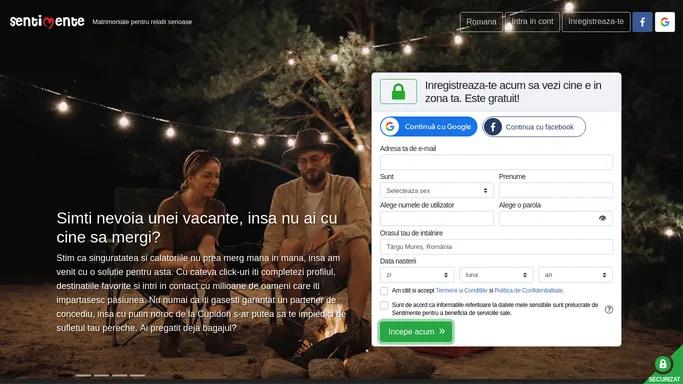 Matrimoniale - site serios pentru relatii de lunga durata