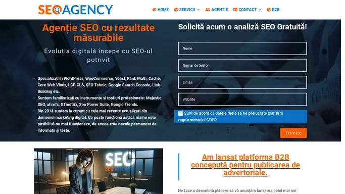 SEOAgency.ro - Agentie de Marketing Online cu platforma B2B