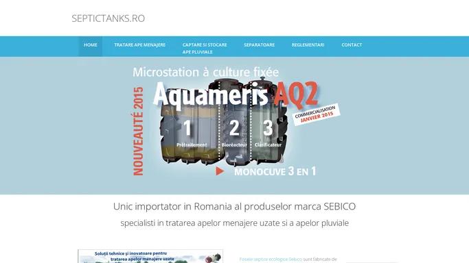 Fose septice SEBICO - Septictanks.ro