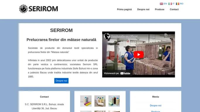 SC Serirom SRL | Prelucrare matase