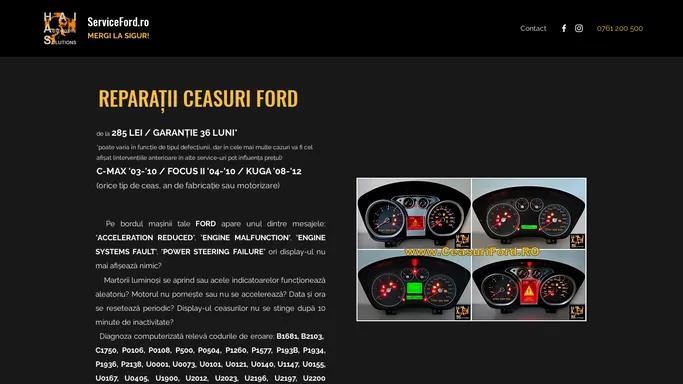 Reparatii ceasuri bord Cmax, Focus 2, Kuga | Romania