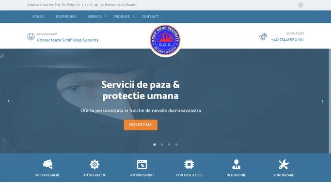 Acasa | Schif Grup Security - Firma Securitate Roman, Neamt