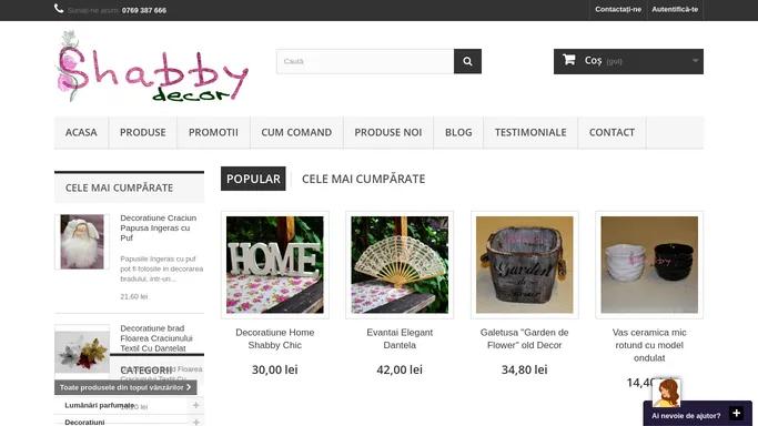 Shabby Decor - Produse Deluxe Online