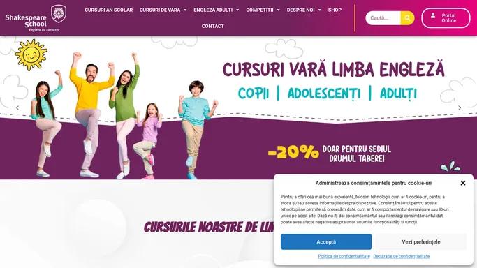 Cursuri Limba Engleza pentru Copii si Adulti - Shakespeare-School.ro