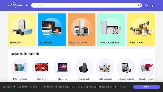 ShopMania - Talalja meg a legalacsonyabb arakat, hasonlitsa ossze a termekeket es ajanlatokat, olvassa el az velemenyeket