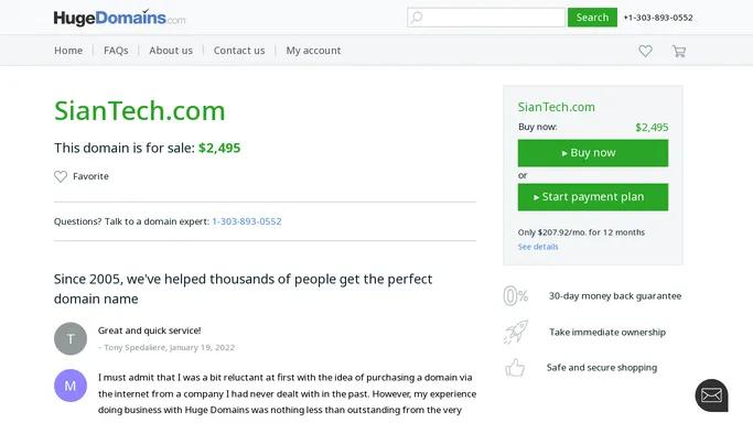 SianTech.com is for sale | HugeDomains