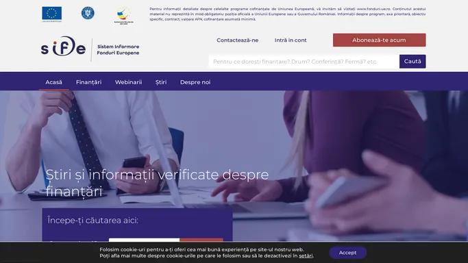 SIFE – stiri si informatii din surse verificate