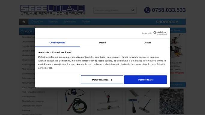 SIFEE UTILAJE – Furnizor de utilaje pentru constructii de mica mecanizare de inalta performanta