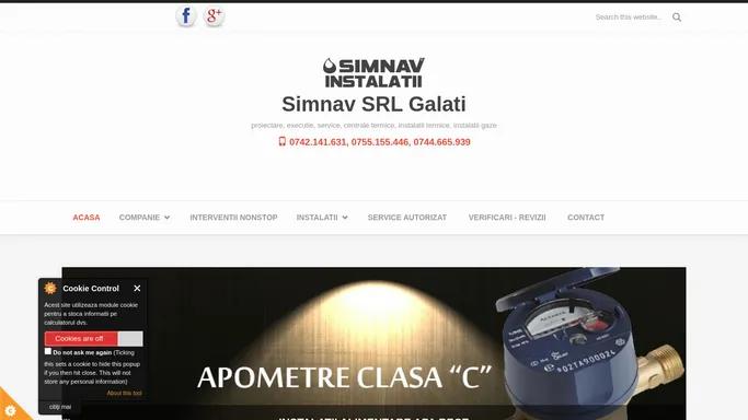 Simnav SRL Galati | proiectare, executie, service, centrale termice, instalatii termice, instalatii gaze