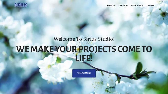 Sirius Studio - full-stack web development agency