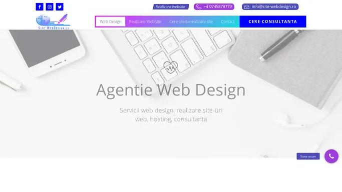 Site Web Design - Realizare siteuri Creare pagini WEB