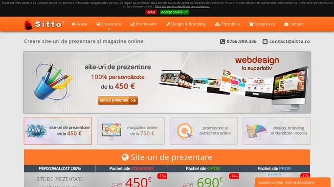 Sitto :: Creare site, creare magazin online, administrare site, promovare site