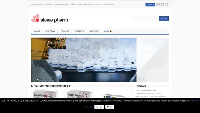 Slavia Pharm | Slavia Pharm este o companie producatoare de medicamente fondata in anul 1997.