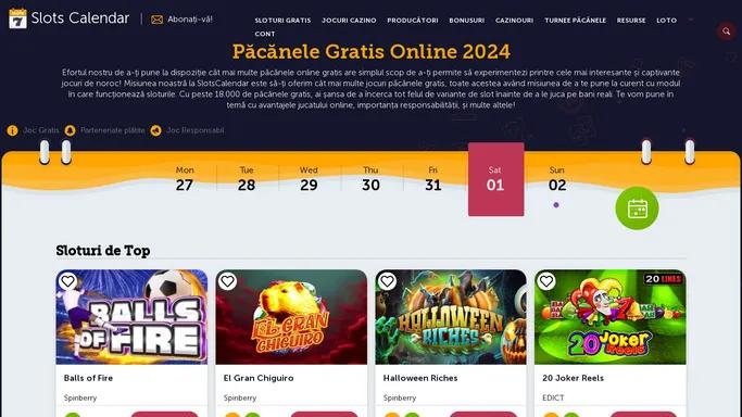 Pacanele Gratis Online 2024 | Joaca peste 18000 pacanele gratis