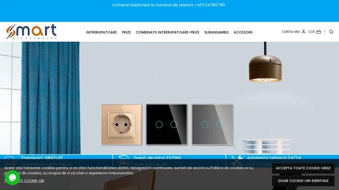 Intrerupatoare touch moderne din sticla. Prize cu rama de sticla