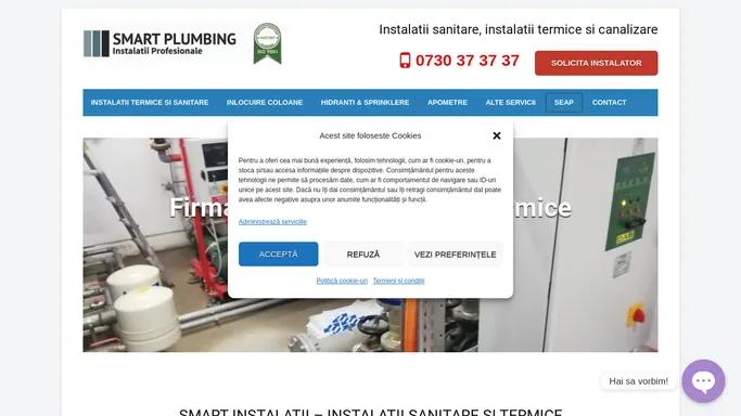 Instalatii sanitare, instalatii termice - Instalator Bucuresti - Smart Instalatii