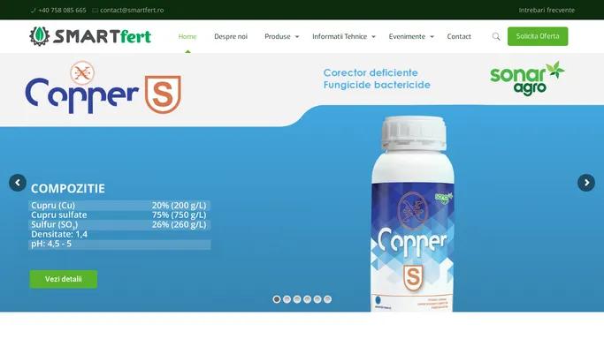 SMARTfert – Fertilizanti foliari – Biostimulatori – Tratament samanta – Adjuvanti