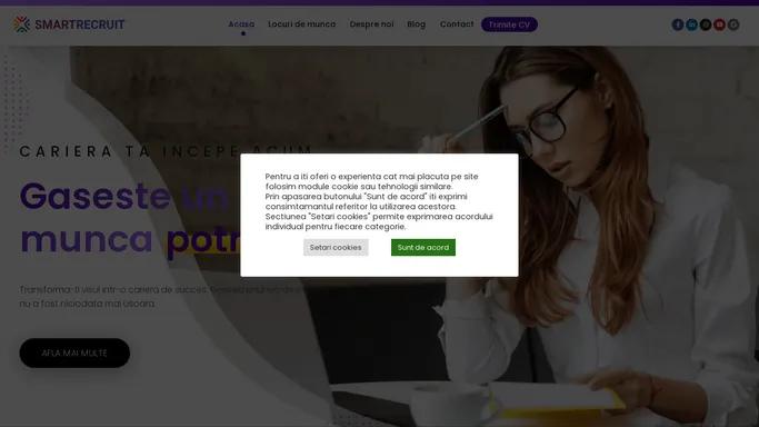 Locuri de munca - Smart Recruit - Agentie de recrutare - Acasa