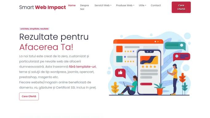 Smart Web Impact: Rezultate pentru afacerea ta online!