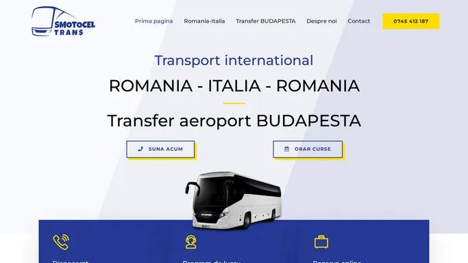 Smotocel Trans – Curse saptamanale Romania-Italia