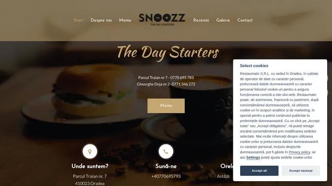 SNOOZZ - Comanda si achita online - SNOOZZ