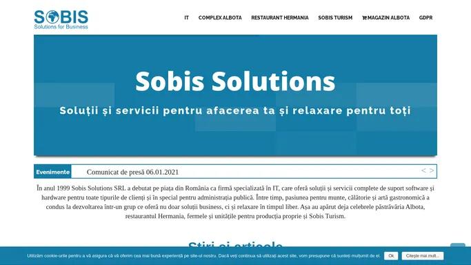 SOBIS Solutions – SOBIS – Solutions for Business