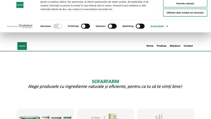 SOFARFARM, suplimente si dispozitive medicale