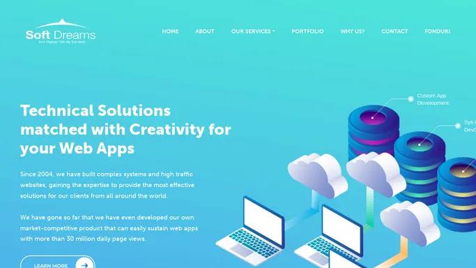 High Traffic Web Solutions Experts | Best Custom Coding &amp; Web Design from Romania | Soft Dreams