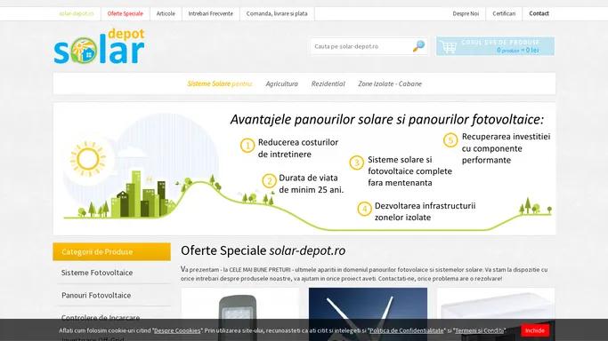 Solar Depot - panouri fotovoltaice pentru sisteme solare