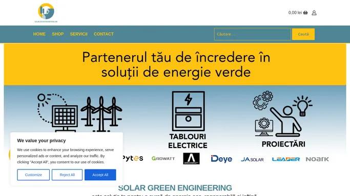 Panouri fotovoltaice, invertoare - Solar Green