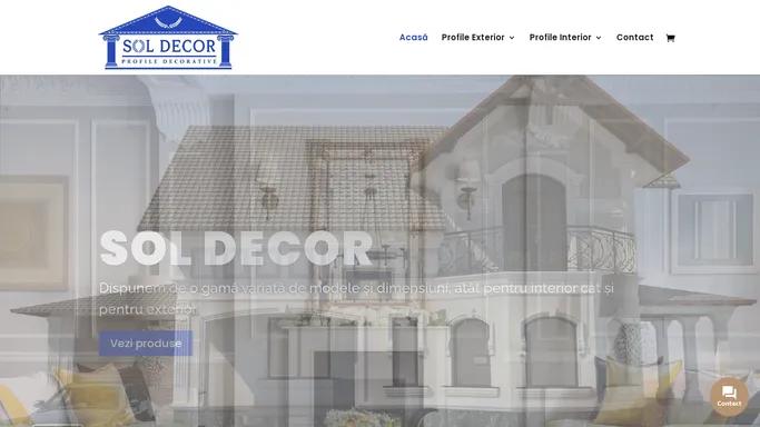 Profile Decorative Polistiren | Profile Interior & Exterior | Sol Decor |