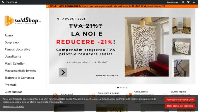 Producator decoratiuni panouri decorative & masti calorifer - Magazin Online Traforate | Soldshop.ro