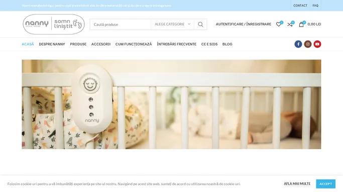 Somn Linistit - Monitor de respiratie pentru bebelusi - Partener oficial Nanny