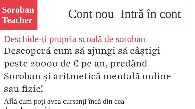 Primul centru online de soroban si aritmetica mentala japoneza din Romania