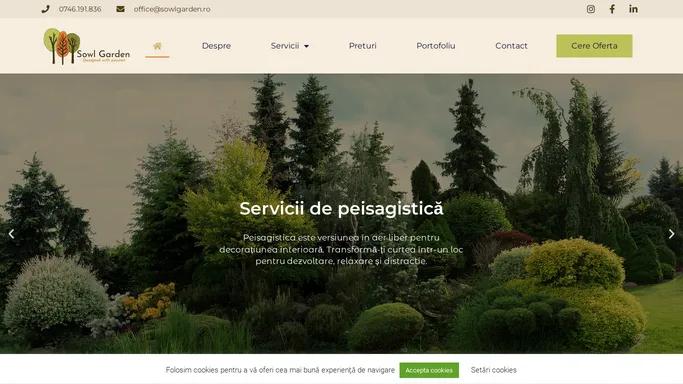 Servicii de peisagistica si amenajare spatii verzi - Sowl Garden