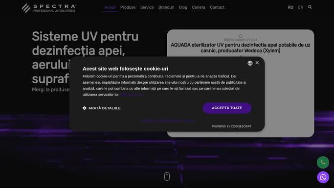 Sisteme UV - SPECTRA Professional UV Solutions