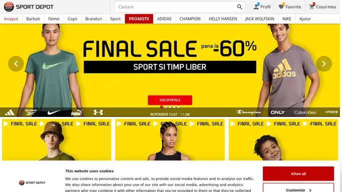 Magazinul sportiv Sport Depot – articole sportive pentru toa