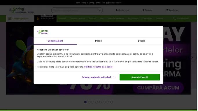 Spring Farma, farmacie online cu preturi mici | SpringFarma.com