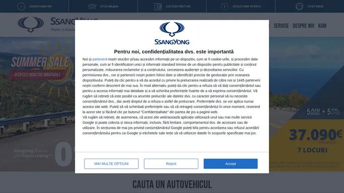 Pagina principala | SsangYong Romania