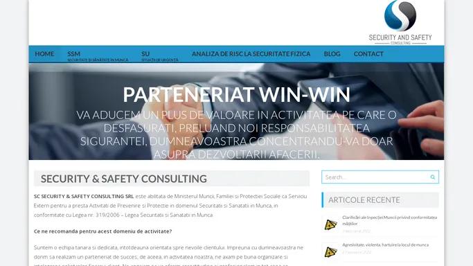 SECURITY & SAFETY CONSULTING