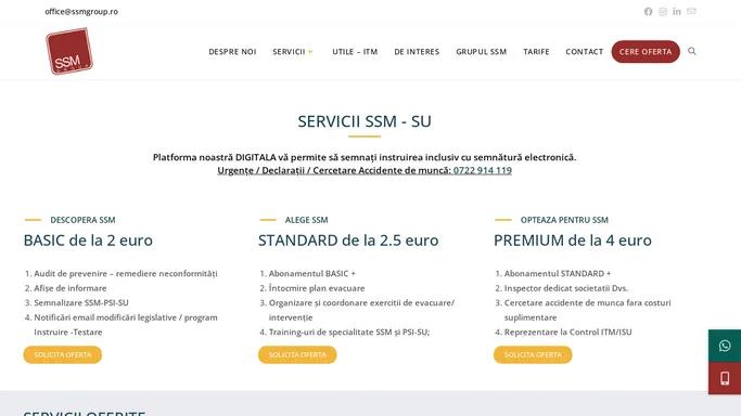 Servicii SSM - Firma SSM - SSMgroup.ro