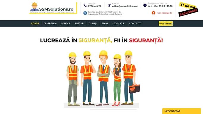 Servicii Protectia Muncii Bucuresti | SSM si PSI |