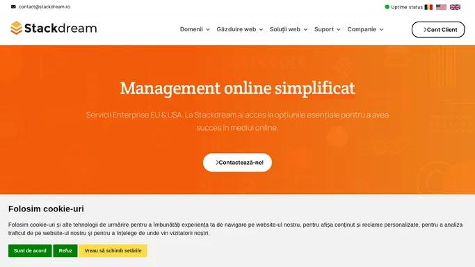 Servicii Enterprise EU & USA: Management online simplificat