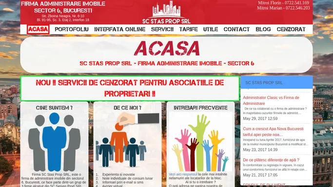 Firma Administrare Imobile - SC Stas Prop SRL