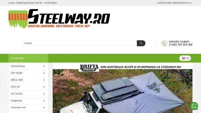 Steelway.ro | Overlanding, Off-Road, Accesorii Pick-up, Piese 4x4, Outdoor, Pescuit & Camping