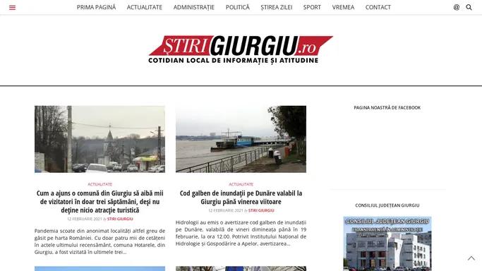 Stiri Giurgiu | Cotidian local de informatie si atitudine - Stiri Giurgiu, Giurgiu News, Giurgiuvean, Ziar Giurgiu, Informatii locale, giurgiuveni, ziar giurgiuvean, zvon