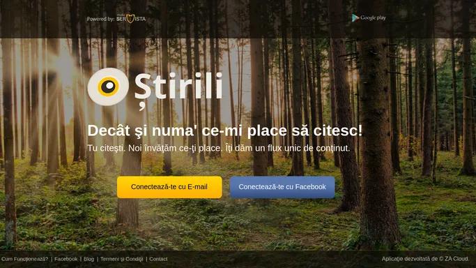 Stirili - Decat si numa' ce-mi place sa citesc